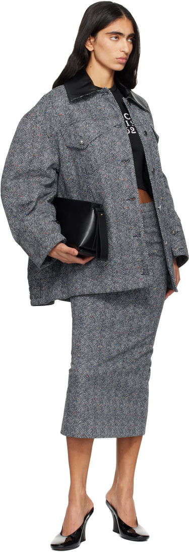 Sukňa Givenchy Givenchy Low Waist Kick Back Herringbone Tweed Midi Skirt with Colorful Flecks Rôznofarebný | BW40YP168S004, 3