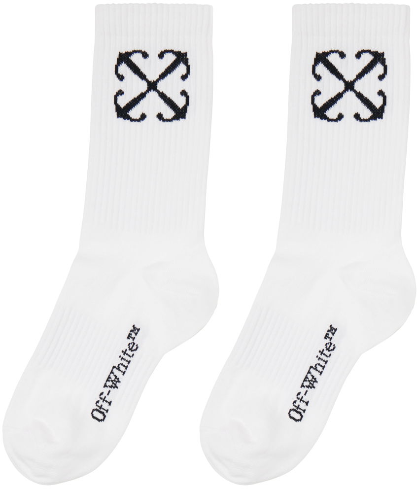 Ponožky Off-White Arrow Socks Biela | OWRA039C99KNI0010110, 1