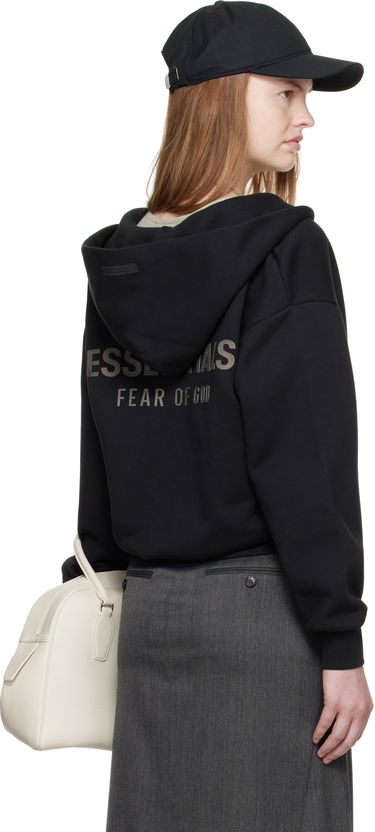 Mikina Fear of God Fear of God ESSENTIALS Classic Fit Zip-Up Hoodie Čierna | 192SP255090FW, 2