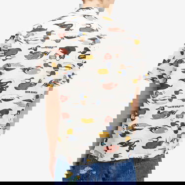 Košeľa Human Made Duck Print Short Sleeve Shirt Biela | HM27SH018-W, 3