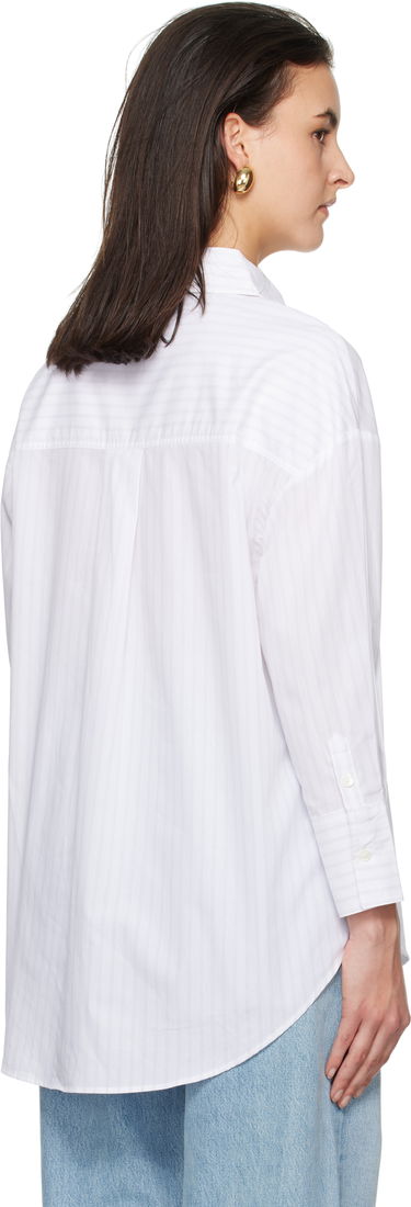 Košeľa Anine Bing Striped Oversized Cotton Shirt Biela | A-07-10543-MTL31, 2