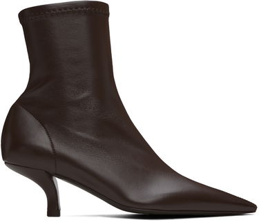 Tenisky a topánky TOTEME 'The Heeled Sock' Kitten Heel Boots Hnedá | 244-WAS0161-LE0089, 0