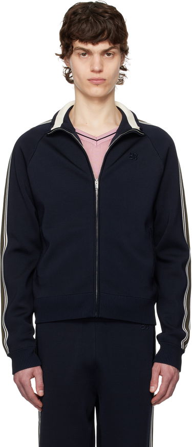 Súprava Wales Bonner Wales Bonner Tide Track Jacket Navy | US25KN34-KN05-599 BRIGHT RAYON, 0
