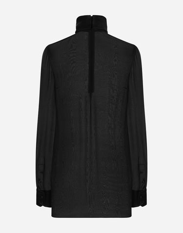 Košeľa Dolce & Gabbana Silk Blouse Čierna | F7AI0TFU1ATN0000, 1