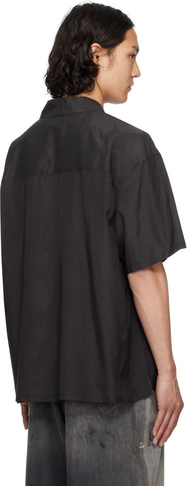 Košeľa Ambush AMBUSH Satin Short Sleeve Shirt Čierna | 12115311, 2
