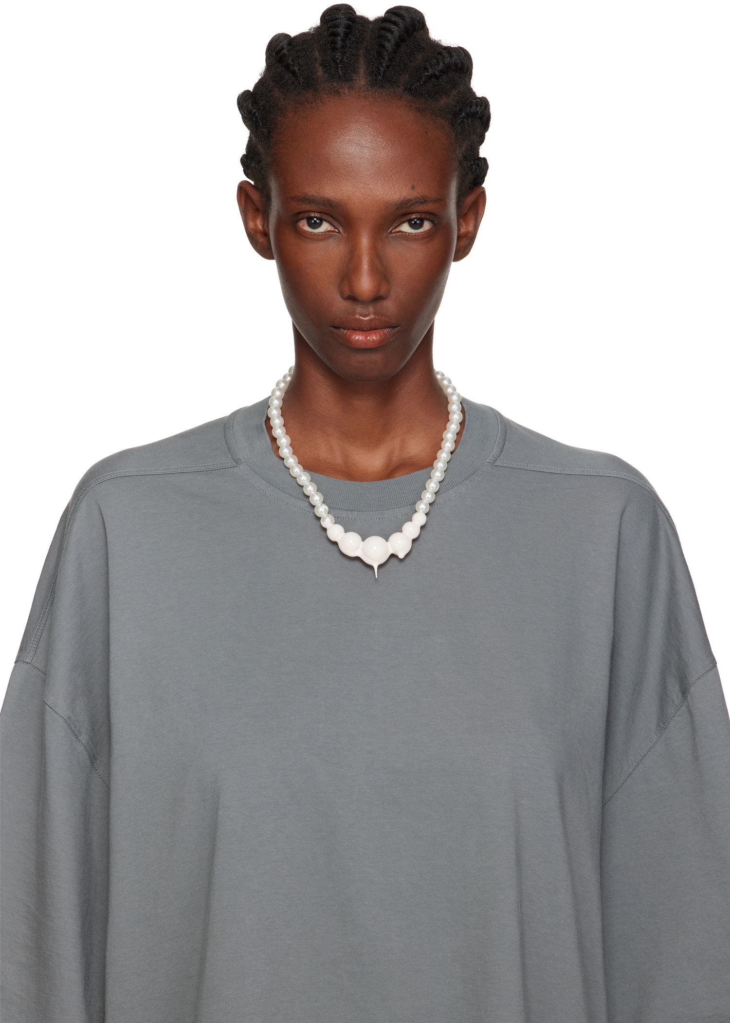 Náhrdelník Ottolinger Ottolinger Dipped Faux Pearl Necklace Biela | 125-902925-02, 1