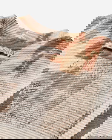 Tričko Jean Paul Gaultier Jean Paul Gaultier Ribbed Cotton Journal T-Shirt Béžová | 26-01-W-TO400-J026P 030830, 4