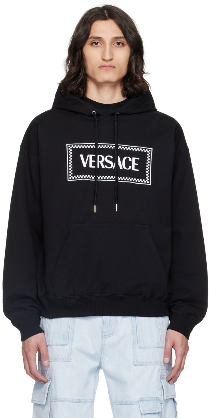 Mikina Versace Black 90s Vintage Hoodie Čierna | 1012564_1A09063