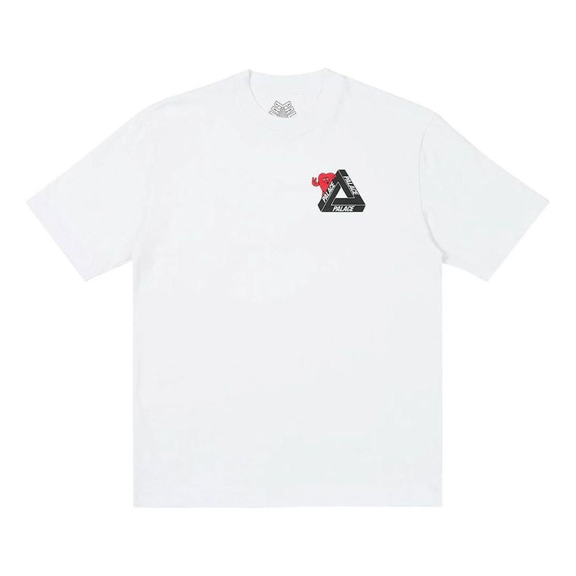 Tričko Palace Palace Tri-Hearts Graphic T-Shirt Biela | P26TS026