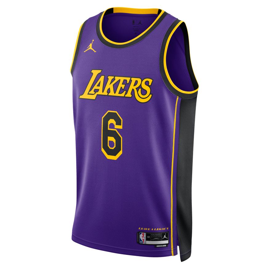 Dres Jordan Dri-FIT NBA Los Angeles Lakers Statement Edition 2022 Swingman Jersey Fialová | DO9530-505, 0