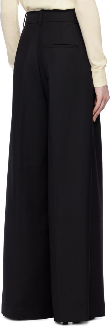 Nohavice Anine Bing Anine Bing Lou Wide Leg Trousers Čierna | A-03-10389-BLK26, 2