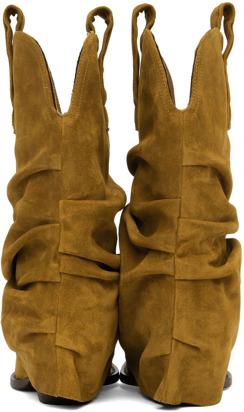 Oblečenie R13 R13 Low Rider Slouch Suede Cowboy Boots Hnedá | R13S0109-S104A, 1