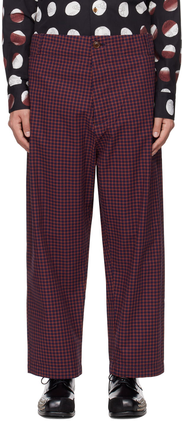 Nohavice Vivienne Westwood Alien Trousers Vínová | 39020009-W00RD-