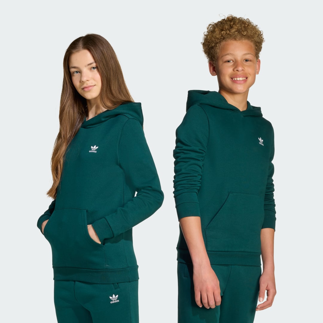 Mikina adidas Performance Kids' Fleece Hoodie Zelené | JX2742, 0
