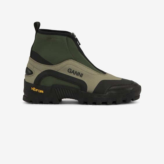 Tenisky a topánky GANNI High Top Zip Zelené | S2145-861, 0