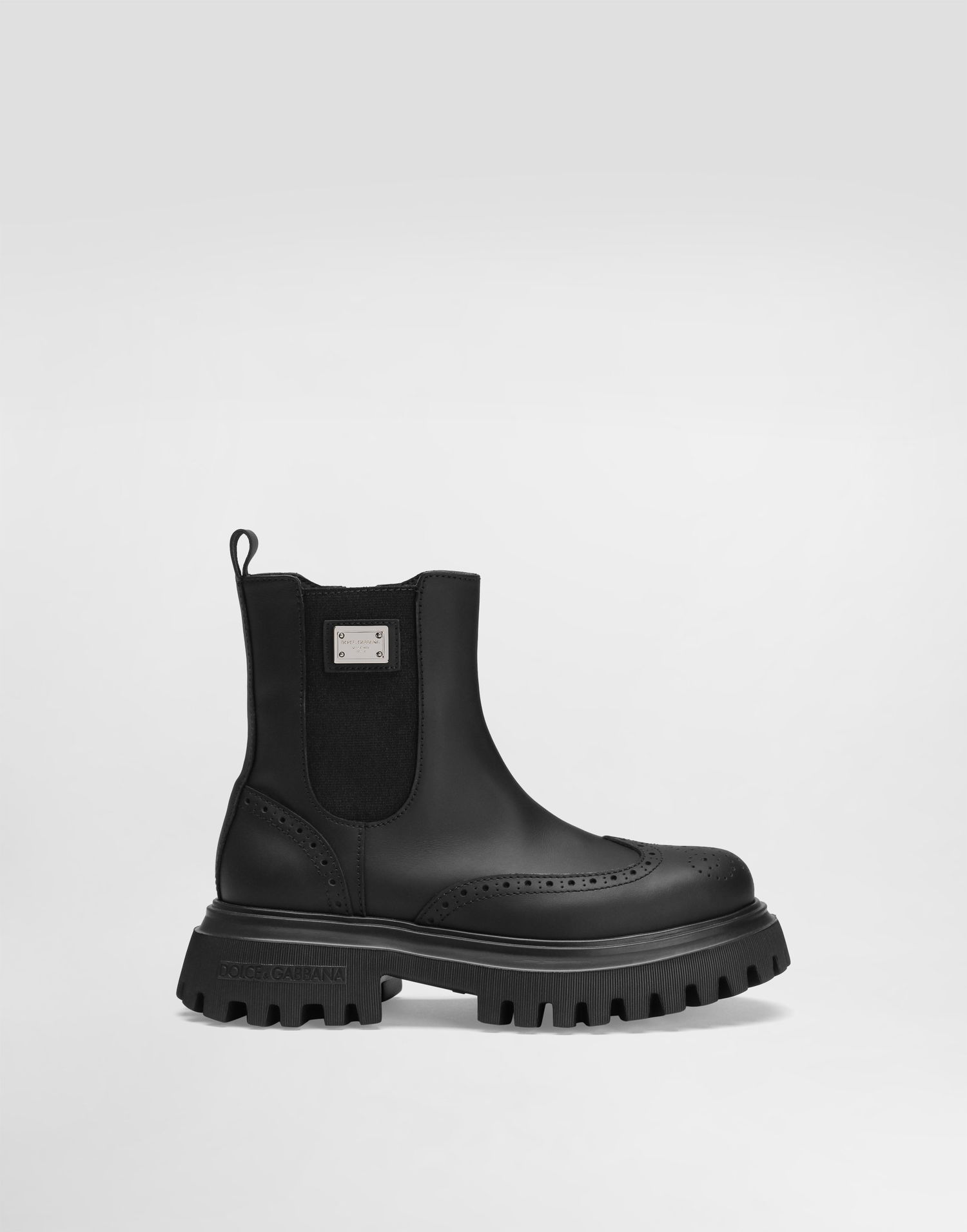 Doplnky Dolce & Gabbana Dolce & Gabbana Beatles Nappa Calfskin Ankle Boots Čierna | DA5295A637980999, 0