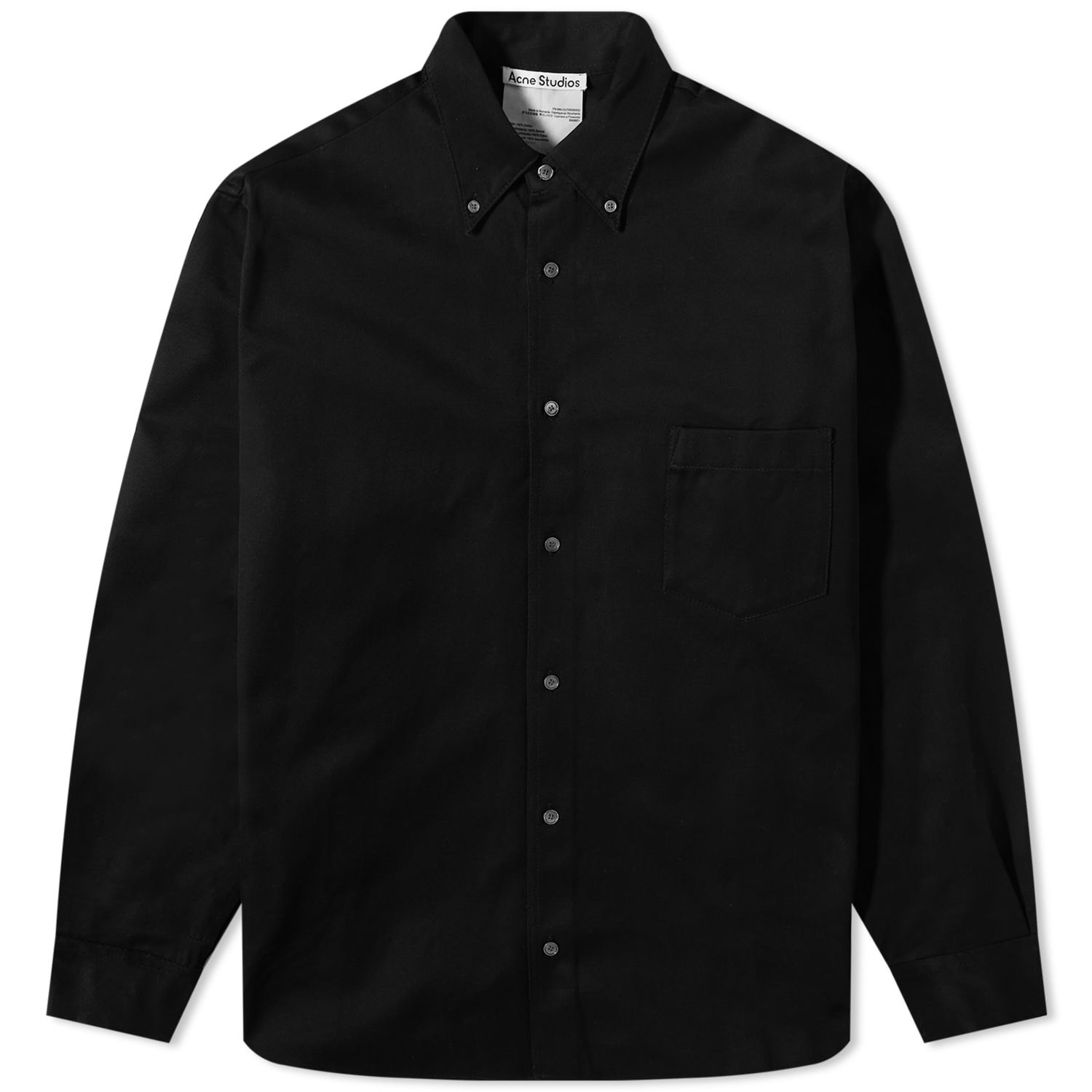 Košeľa Acne Studios Odrox Cotton Twill Overshirt Čierna | B90697-900, 0