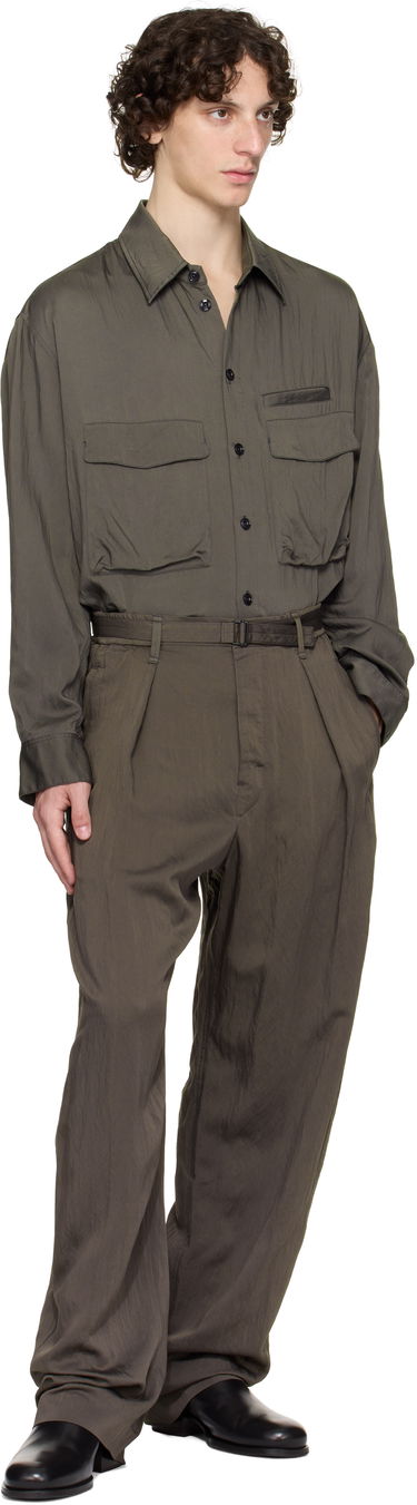 Košeľa LEMAIRE Lemaire Utility Shirt Zelené | OV1014 LF1388, 4