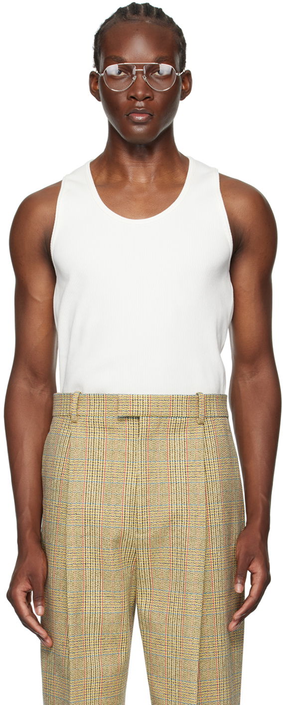 Tielko Bottega Veneta Rib Tank Top Biela | 799593 V3Z60 9071, 0