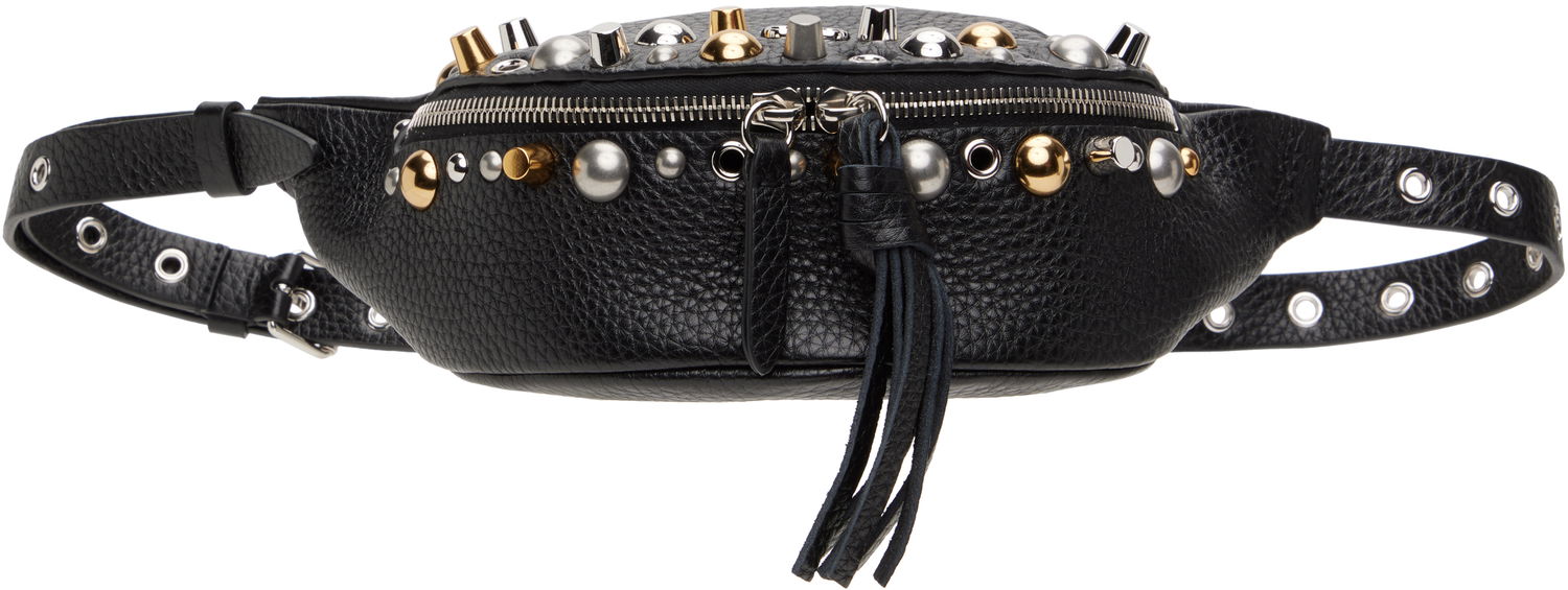 Ľadvinka Valentino Valentino Garavani Nellcôte Studded Leather Belt Bag Čierna | 6W2B0R39MJL, 0
