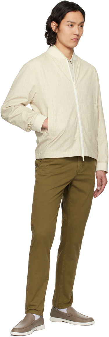 Bomber bunda BOSS BOSS Slim-Fit Bomber Jacket Béžová | 50539477, 3