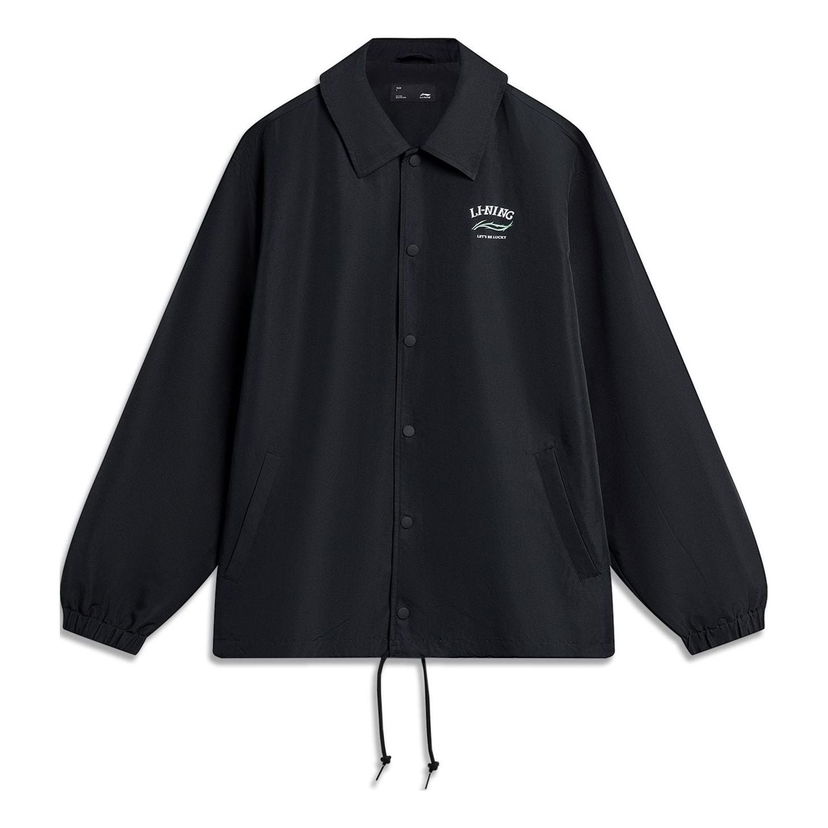 Vetrovka Li-Ning Graphic Coach Jacket Čierna | AFDU365-2