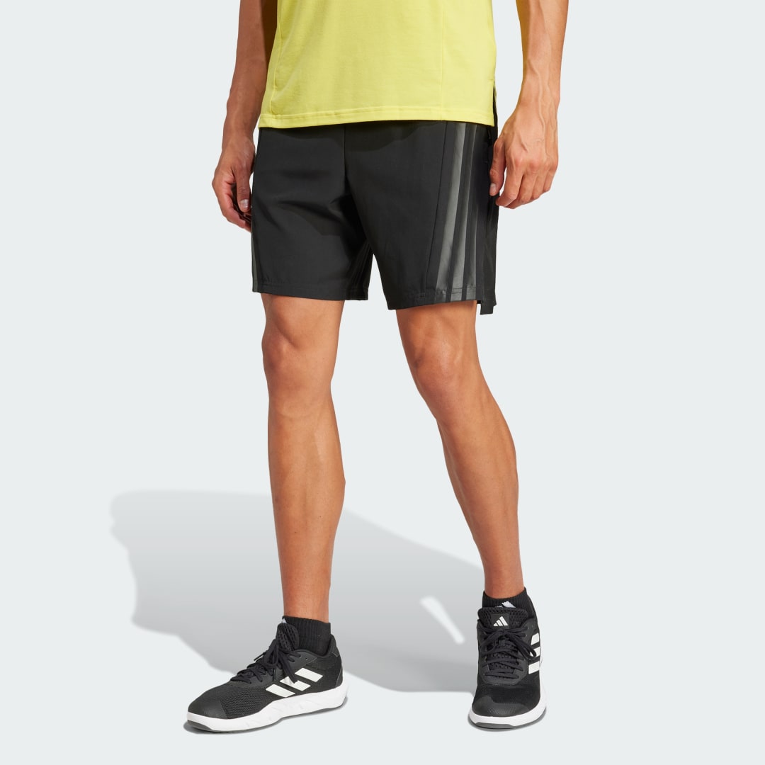 Šortky adidas Performance Designed-for-Training 3-Stripes Shorts Čierna | JE5682, 0