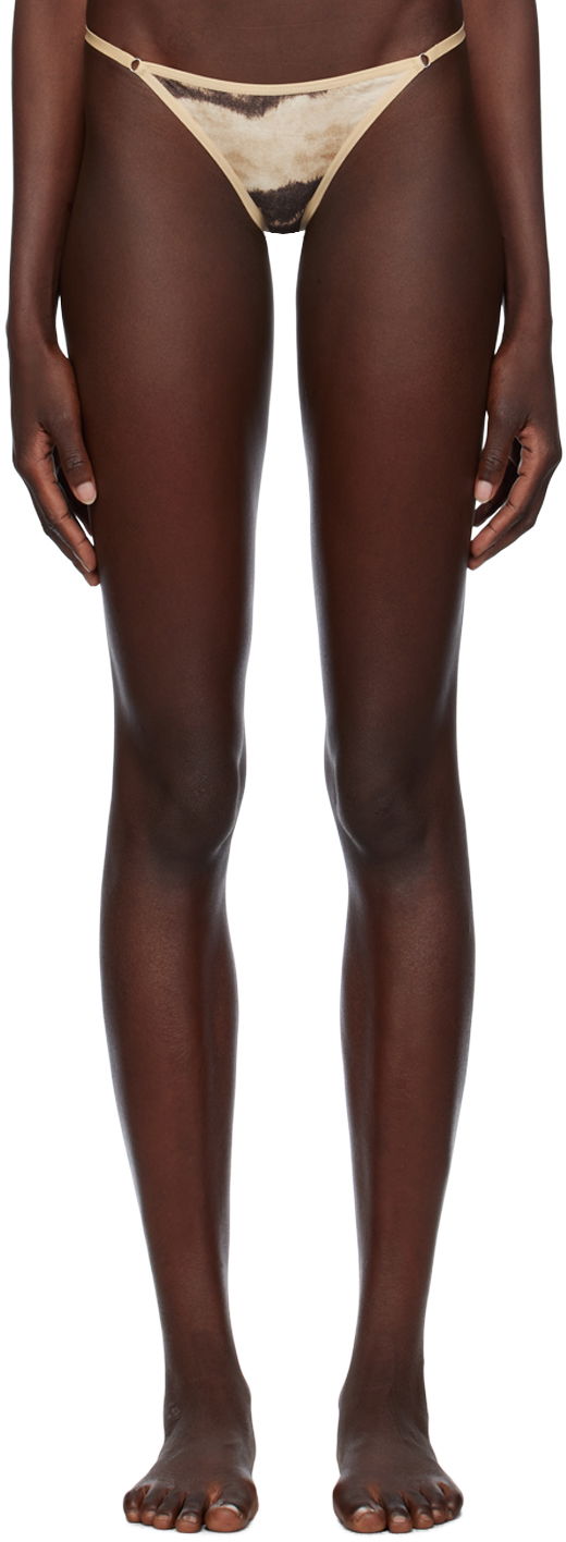 Nohavičky Baserange Ligo Tie Dye Briefs Hnedá | UNLI-BLP-AU23, 0