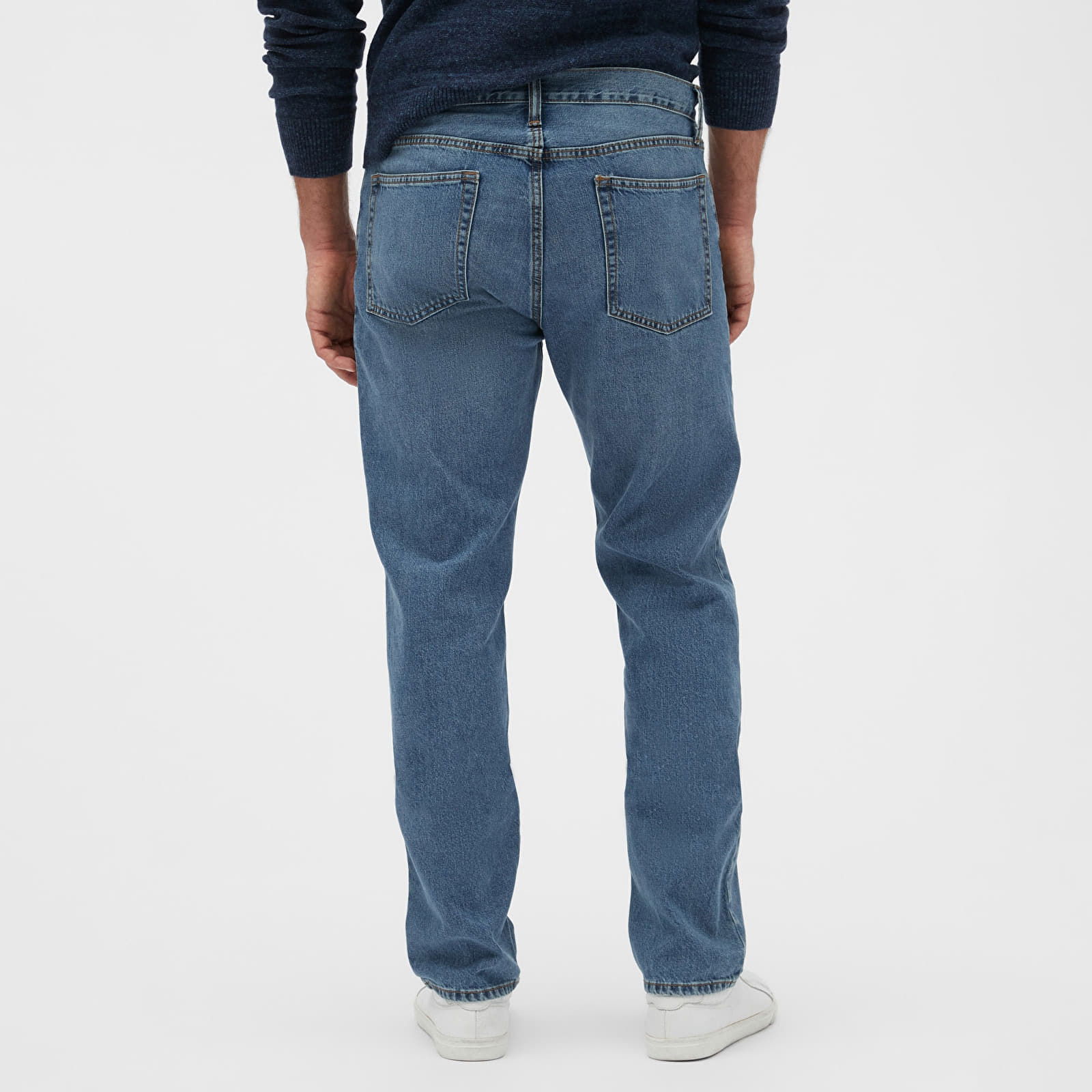 Denim Pants Straight Medium Wash