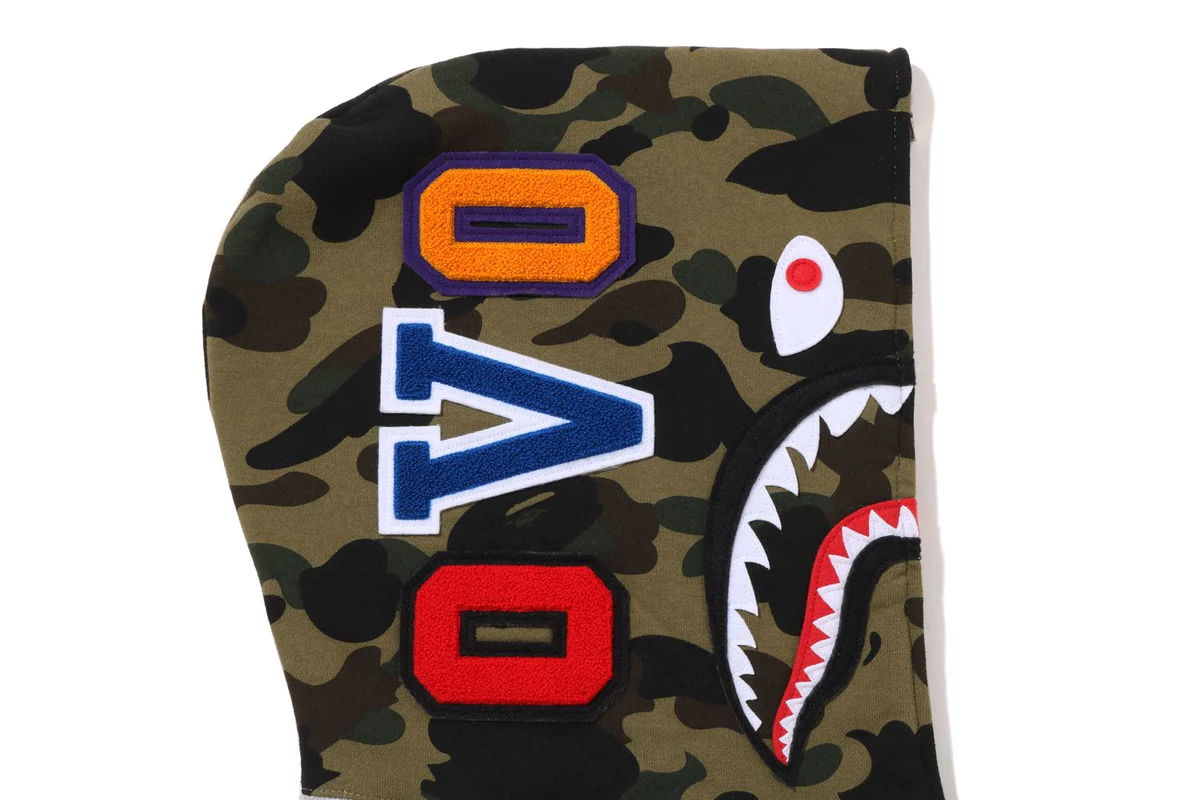 Bape x OVO Shark Full Zip Hoodie Grey