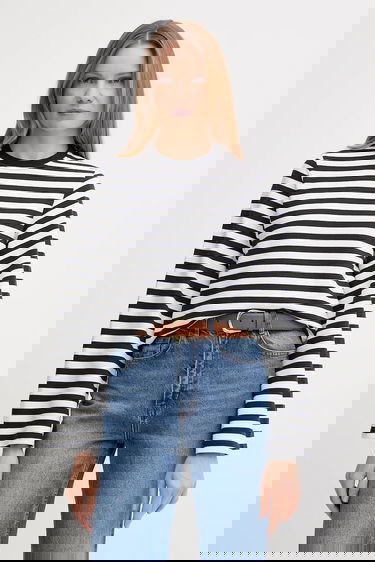 Tričko Barbour Barbour ROBYN Striped Long Sleeve T-Shirt Rôznofarebný | LOL0642, 0