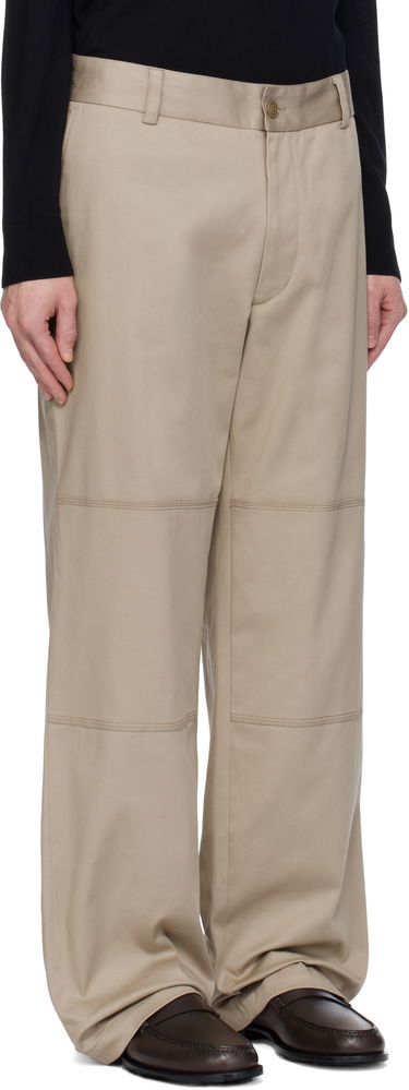 Nohavice Moncler Moncler Cotton Gabardine Trousers Béžová | K10912A0000657583, 1