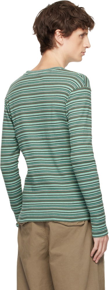 Tričko ERL Rib Knit Multi-Stripe Long Sleeved T-shirt Rôznofarebný | ERL11T019, 2