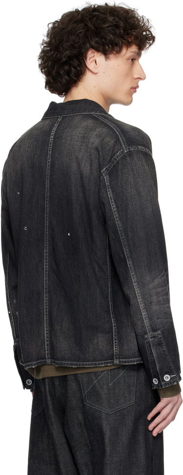 Bunda Neighborhood Neighborhood Washed Denim Coverall Jacket Čierna | 251SPNH-JKM02, 2