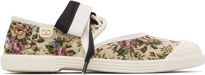 Tenisky a topánky Valentino Valentino Garavani Bow Floral Jacquard Rôznofarebný | 7W2S0LH9XAA