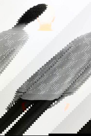 Sveter DAILY PAPER Sweater Tevin Monogram Knit Šedá | 2521120, 2