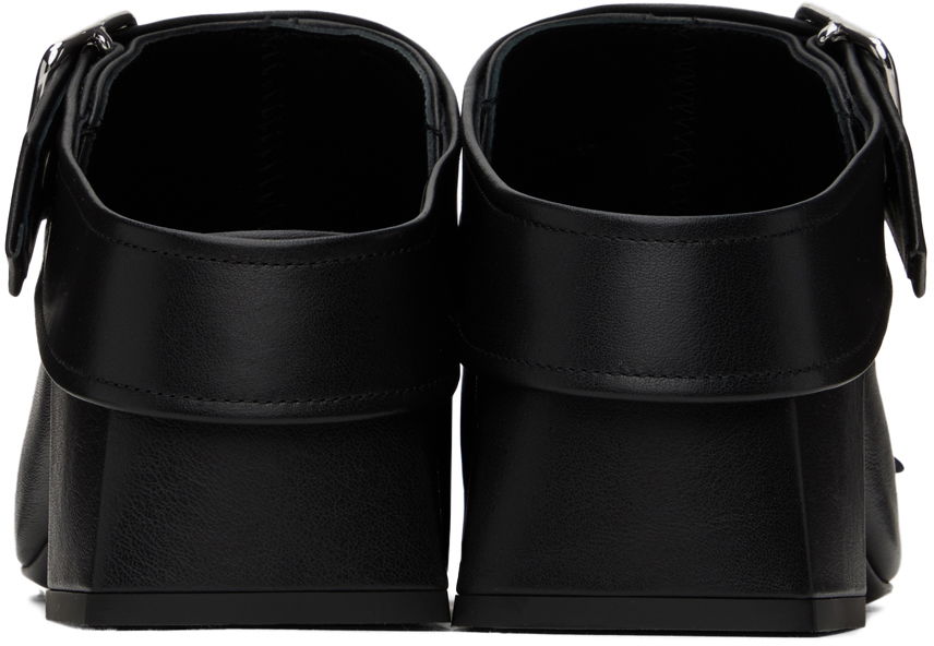 Tenisky a topánky Courrèges Leather Mules With Buckle Čierna | 124SCS096CV0027, 1