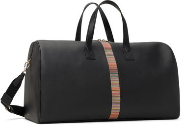 Cestovná taška Paul Smith Paul Smith Leather Signature Stripe Trim Duffle Bag Čierna | M1A-8039-CMULTI-79, 1