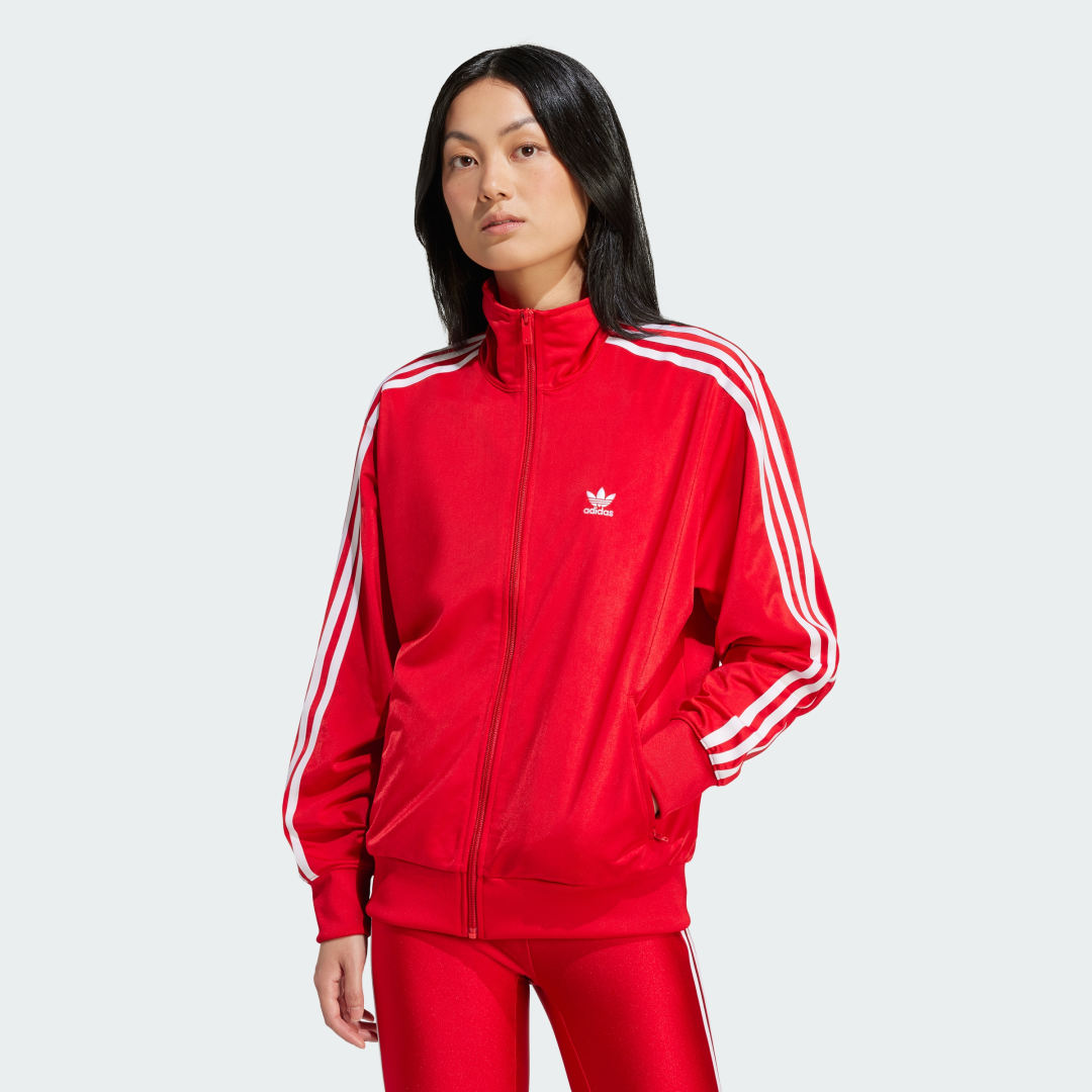 Bunda adidas Originals Adicolor Classics Loose Firebird Track Top Červená | IP0602, 0