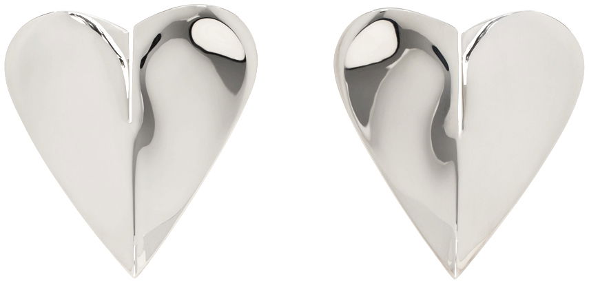 Náušnice Alaïa Silver Heart Earrings Metalická | AA2B067LA006, 0