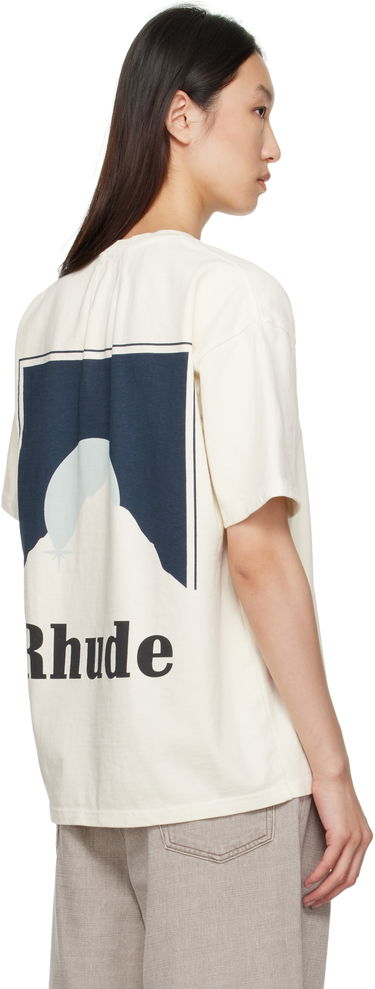 Tričko Rhude Rhude Moonlight Graphic T-Shirt Biela | RHPF25TT02012, 2