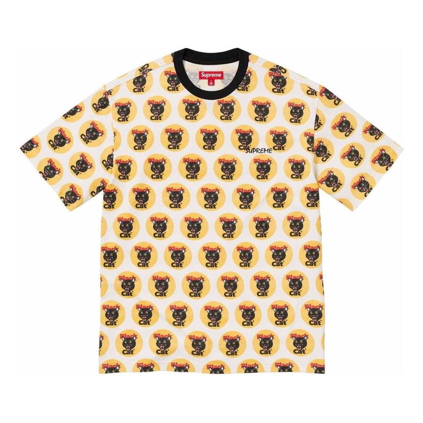 Tričko Supreme Supreme Black Cat Print T-Shirt Biela | SUP-SS24-282