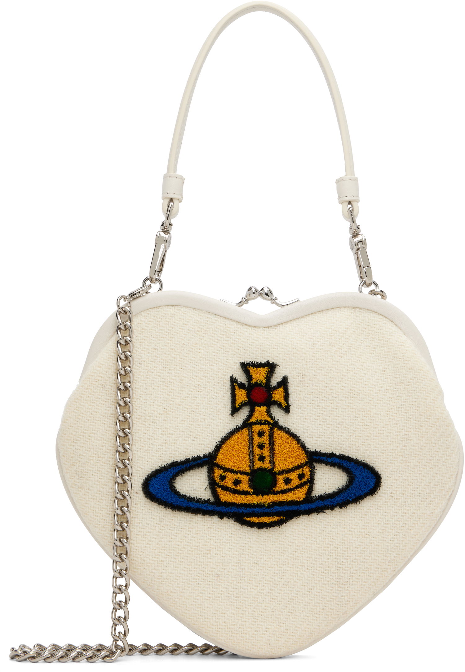 Kabelka Vivienne Westwood Belle Orb-Logo Heart Frame Bag Béžová | 4B010012W-W00W2-, 0