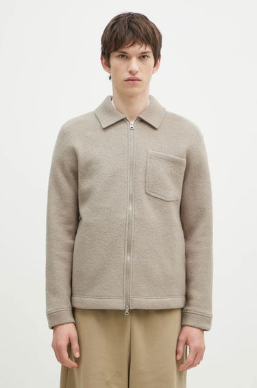 Bunda Samsoe Samsoe Wool Shirt Jacket Béžová | M22400082, 0