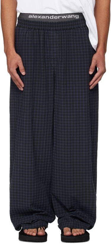 Nohavice Alexander Wang Alexander Wang Relaxed Trousers Modrá | 6WC3254885, 0