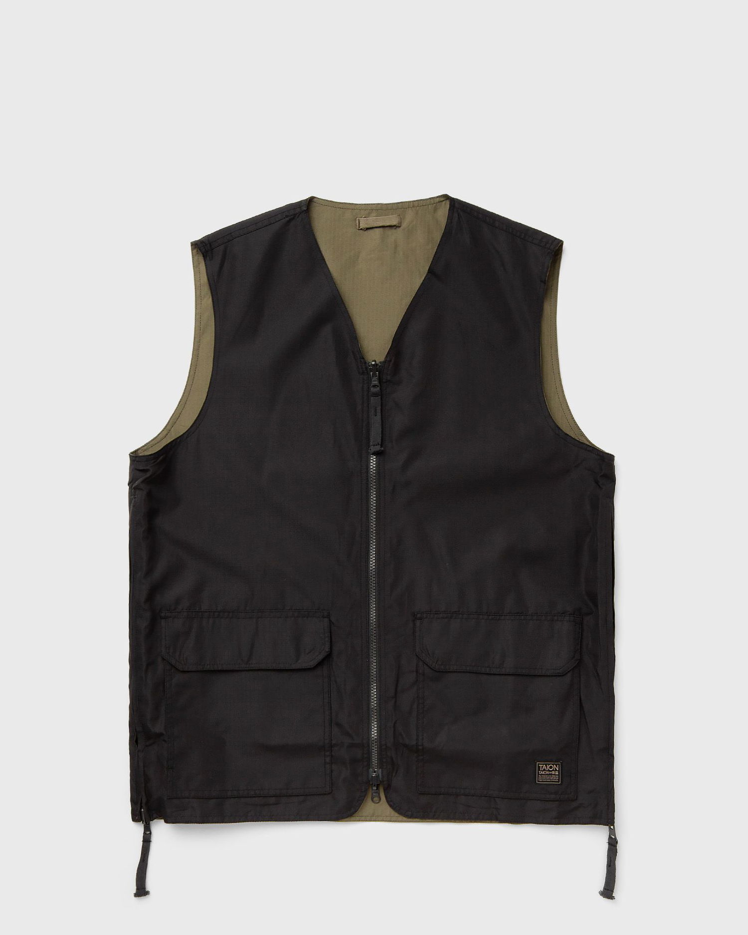 Vesta TAION MILITARY RVS V NECK VEST Čierna | TAION-R001ZNDML-1-BLACK, 0