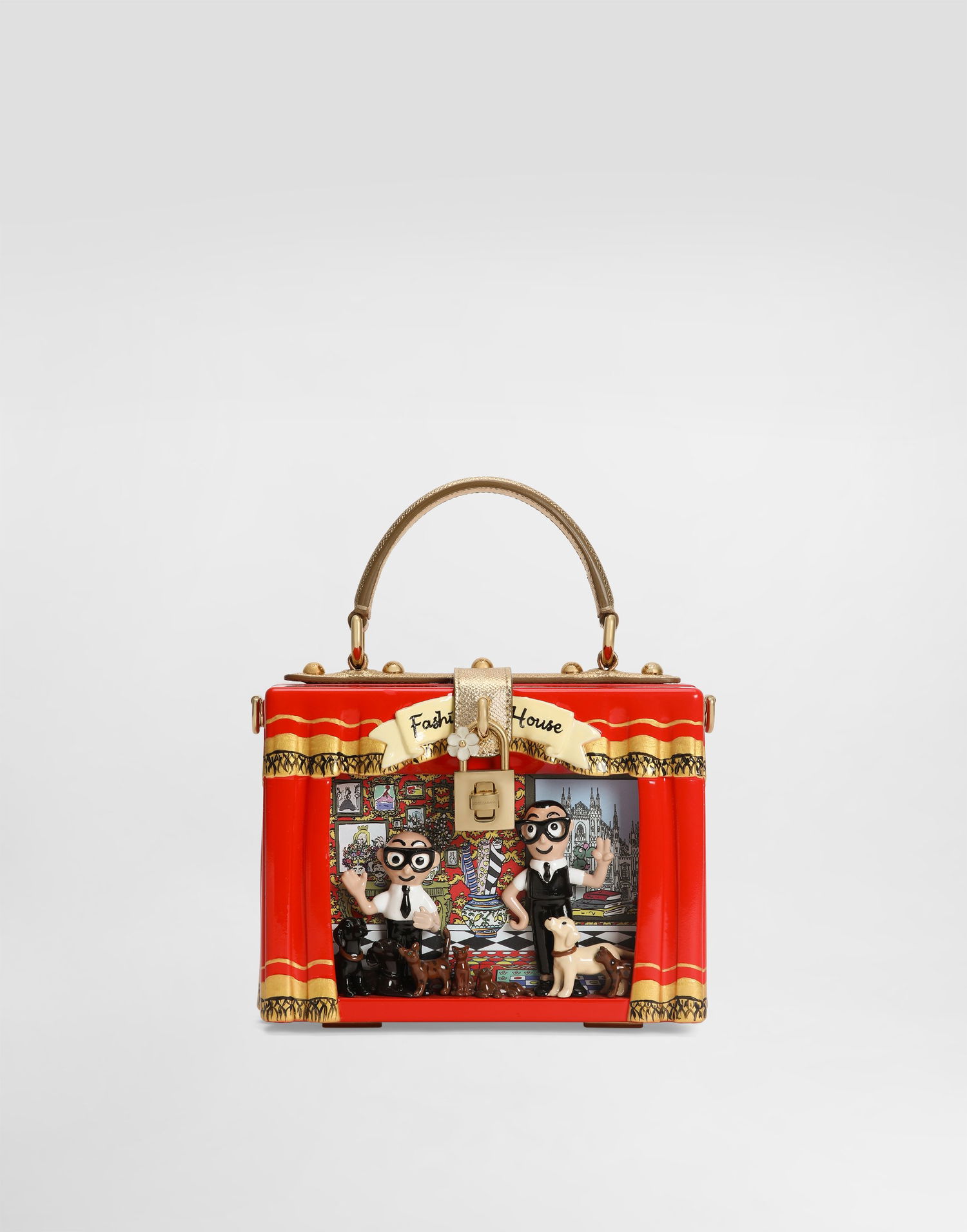 Kabelka Dolce & Gabbana Dolce Box Painted Wood Diorama Bag Rôznofarebný | BB5970AU6908B034, 0