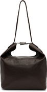 BY FAR Maxi Bea Creased Leather Bag