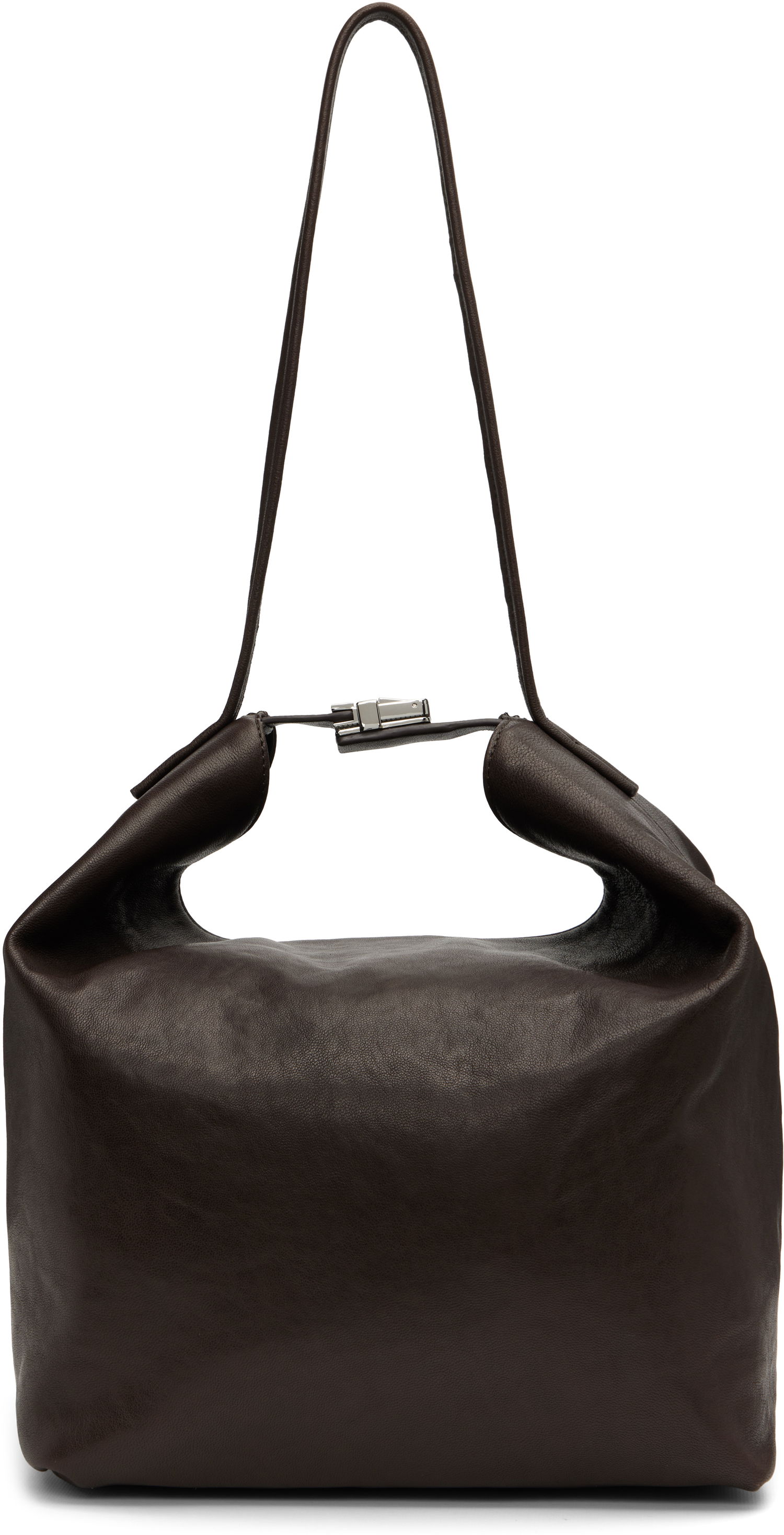 Kabelka BY FAR BY FAR Maxi Bea Creased Leather Bag Hnedá | MWBSB054LL034BR054PL, 0