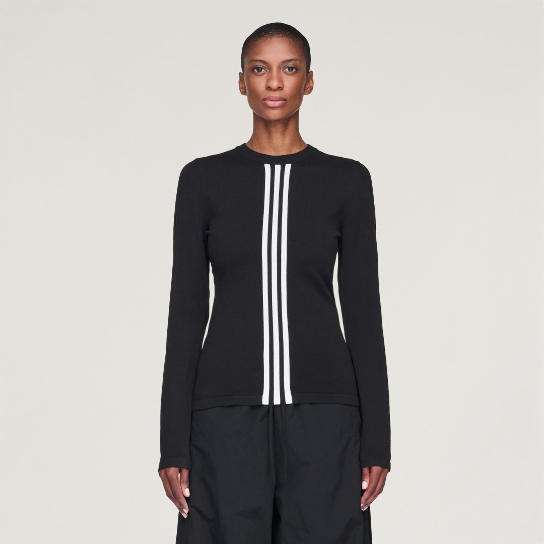 Tričko adidas Performance Y-3 3-Stripes Long Sleeve T-Shirt Čierna | KB3692, 0